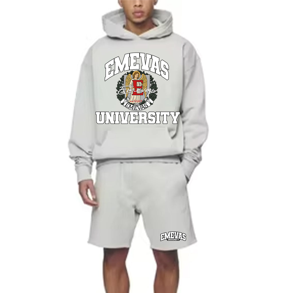 Emevas University V2 Hoodie Short-Set