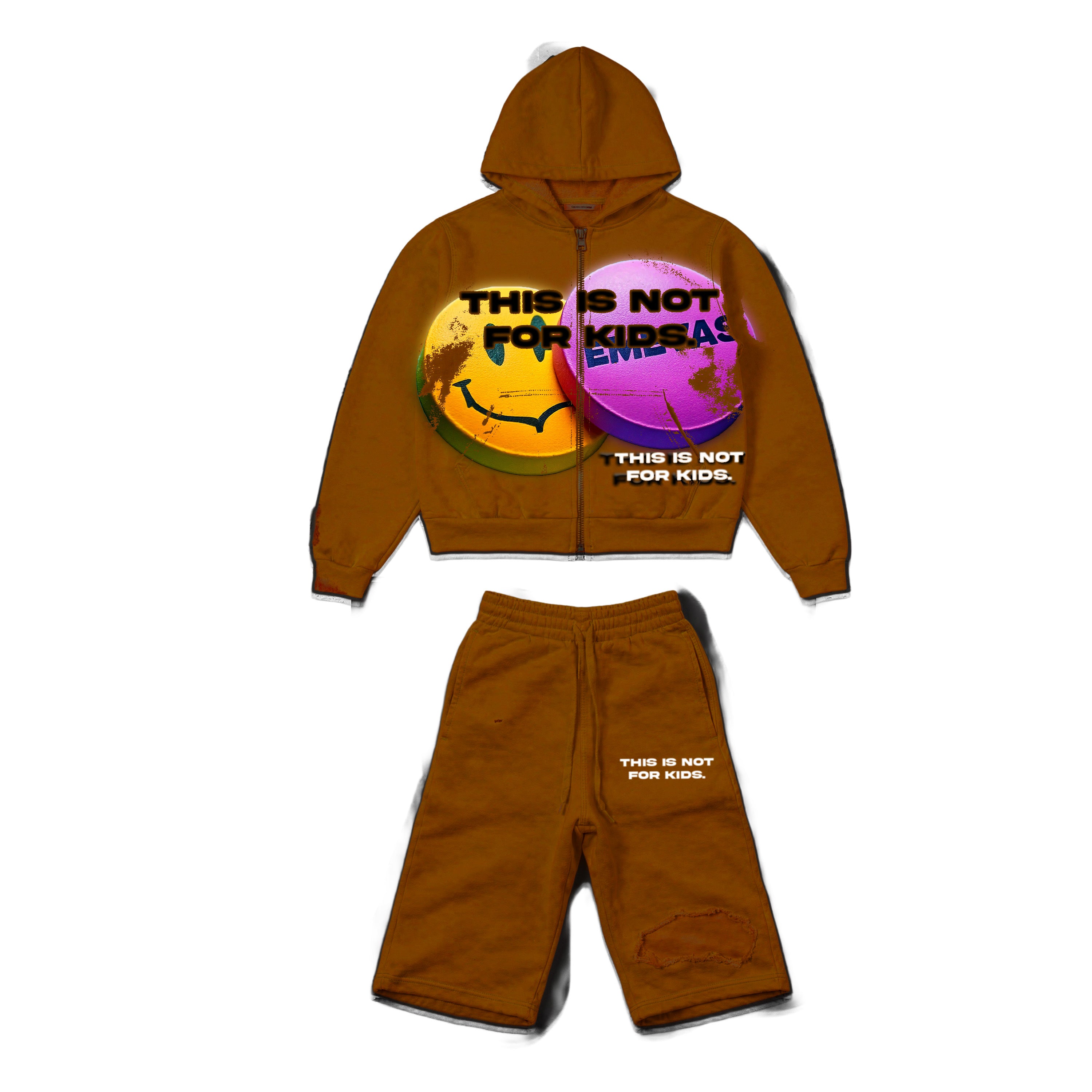 Emevas “Say no to drugs” (DESIGNED HOODIE) Top & Bottom