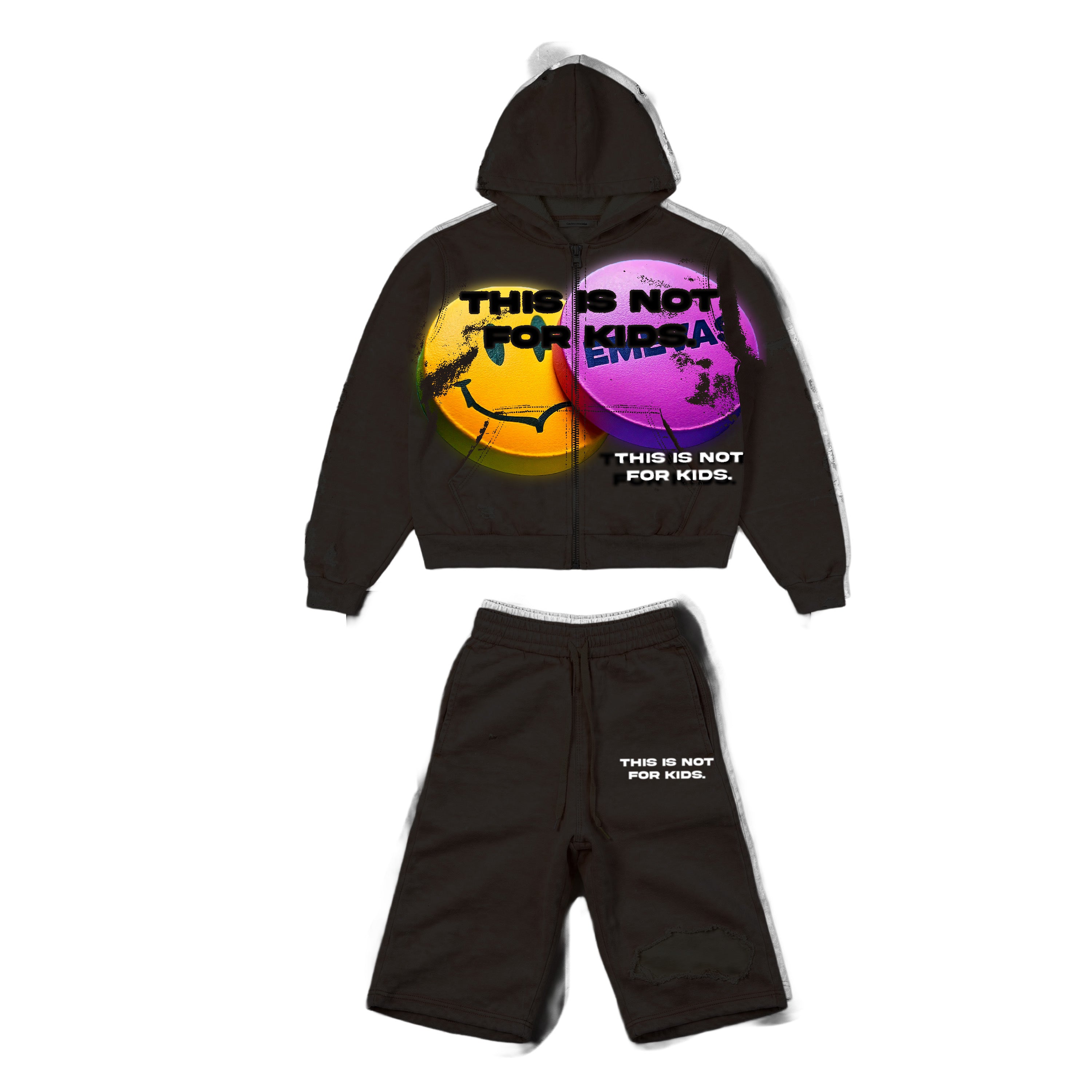 Emevas “Say no to drugs” (DESIGNED HOODIE) Top & Bottom