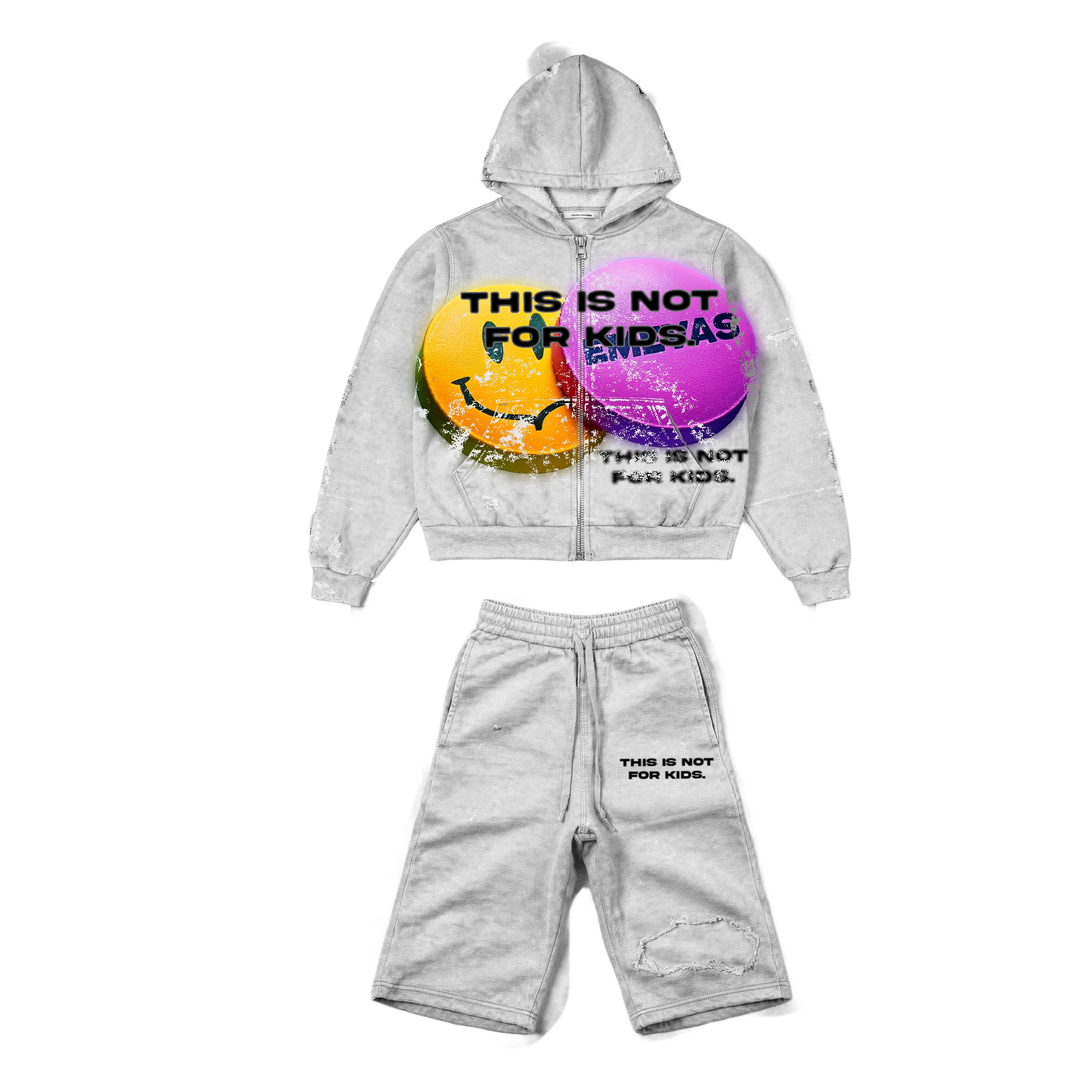 Emevas “Say no to drugs” (DESIGNED HOODIE) Top & Bottom